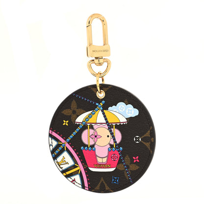 Louis Vuitton Monogram 2020 Christmas Animation Big Wheel Bag Charm Key Ring Rose Ballerine 1 of 4