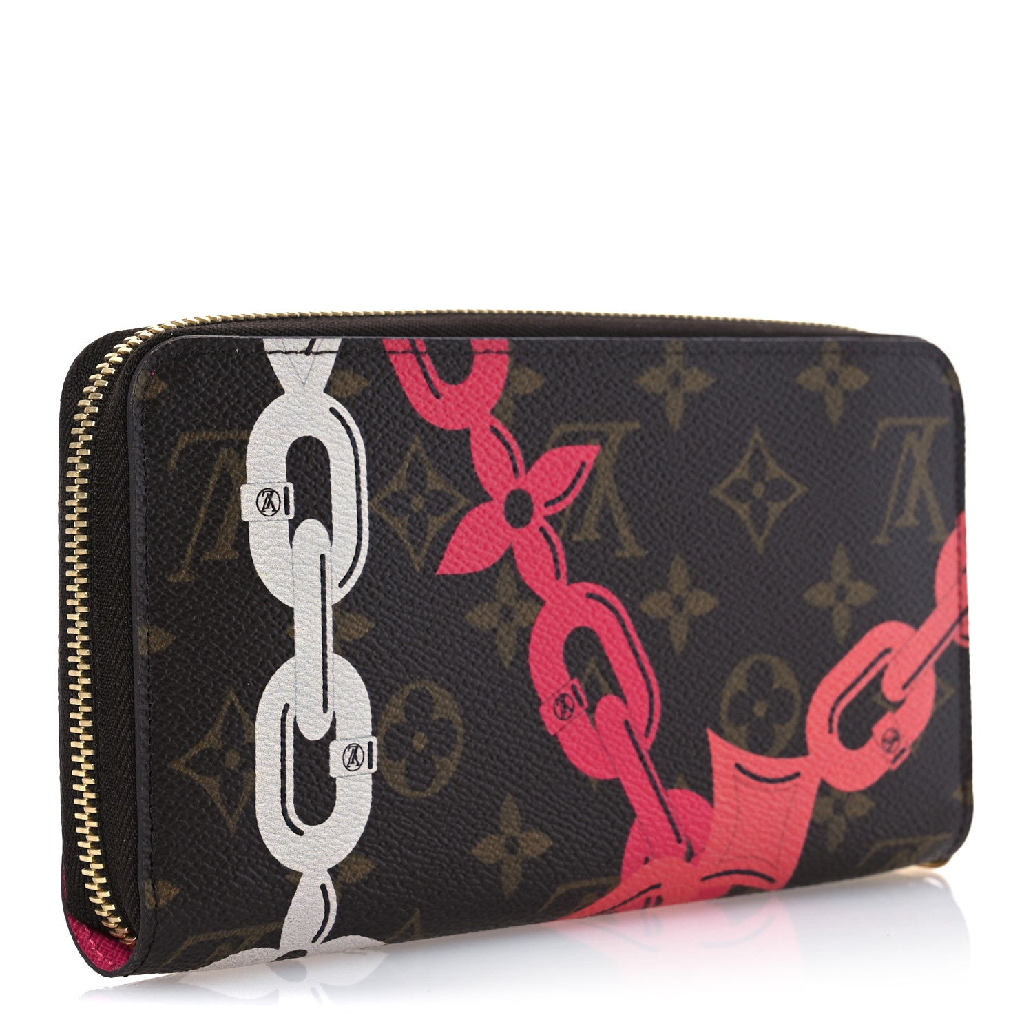 Louis Vuitton Monogram Bay Zippy Wallet Rose Ballerine Poppy 3 of 10