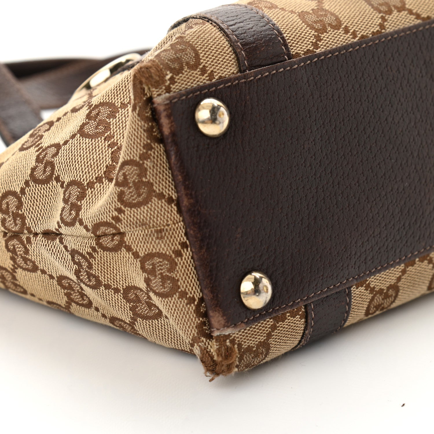 Gucci Monogram Small Abbey Tote Dark Brown 12 of 16