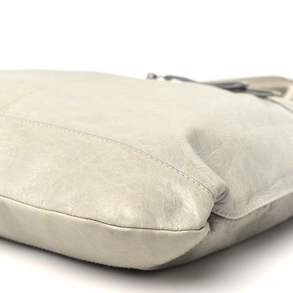 Balenciaga Agneau Classic Hardware Large Square Tote Gris Ciment 10 of 13