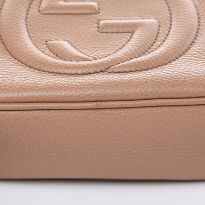 Gucci Pebbled Calfskin Small Soho Disco Bag Rose Beige 10 of 11