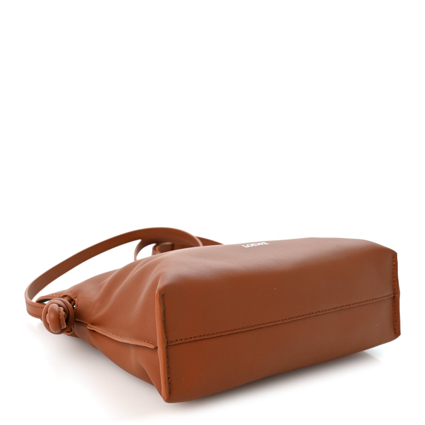 Calfskin Mini Flamenco Knot Clutch Squirrel