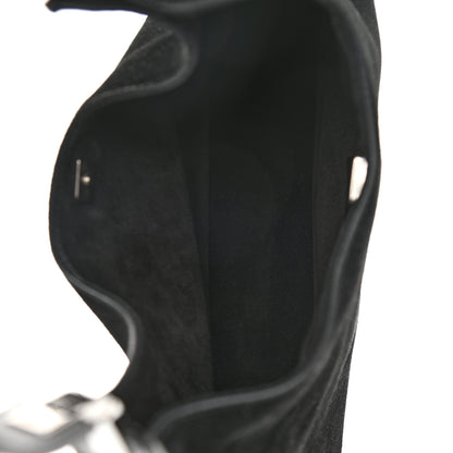 Gucci Suede Logo Hobo Bag Black 4 of 13