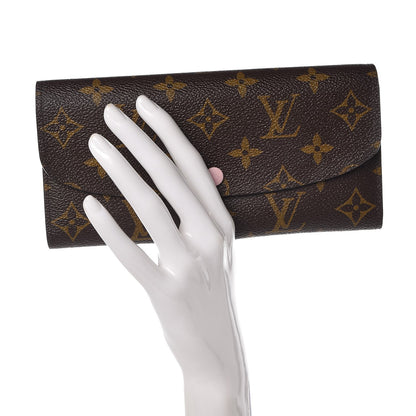 Louis Vuitton Monogram Emilie Wallet Rose Ballerine 2 of 9