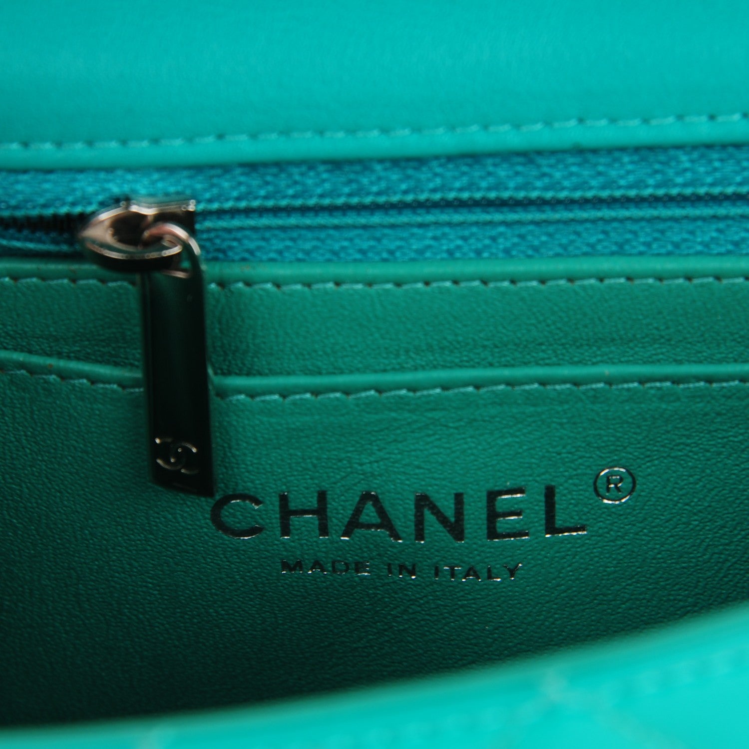 Chanel Patent Calfskin Quilted Mini Rectangular Flap Green 5 of 12