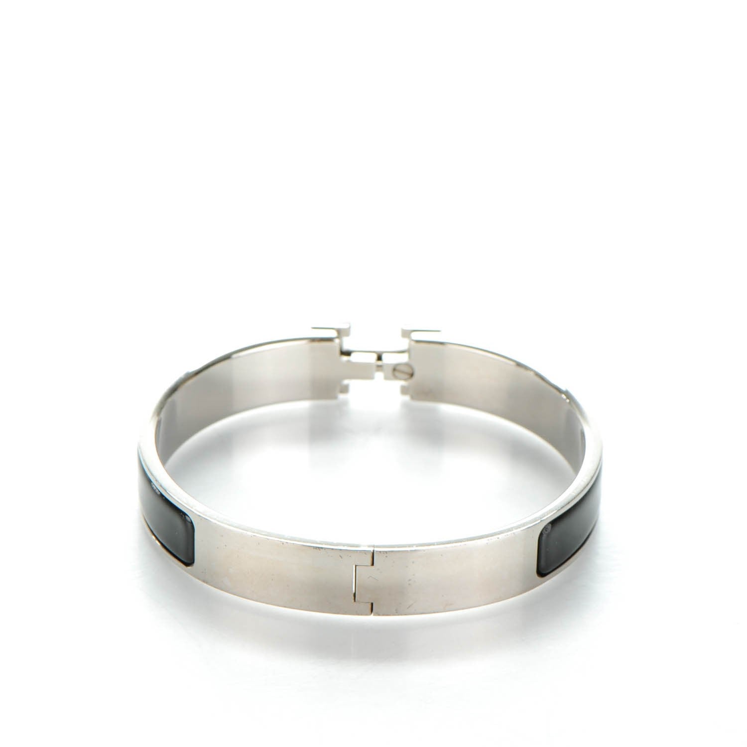 Hermes Enamel Narrow Clic Clac H Bracelet GM Black 5 of 5