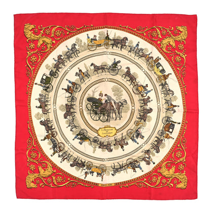 Hermes Silk La Promenade de Longchamps Scarf 90 1 of 4