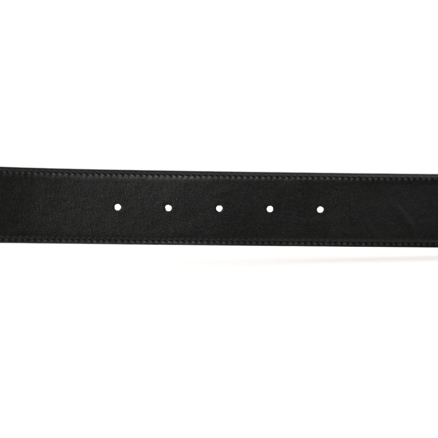 GG Supreme Monogram Plutone Calfskin Palladium Double G Reversible 37mm Belt 90 36 Beige Ebony Black