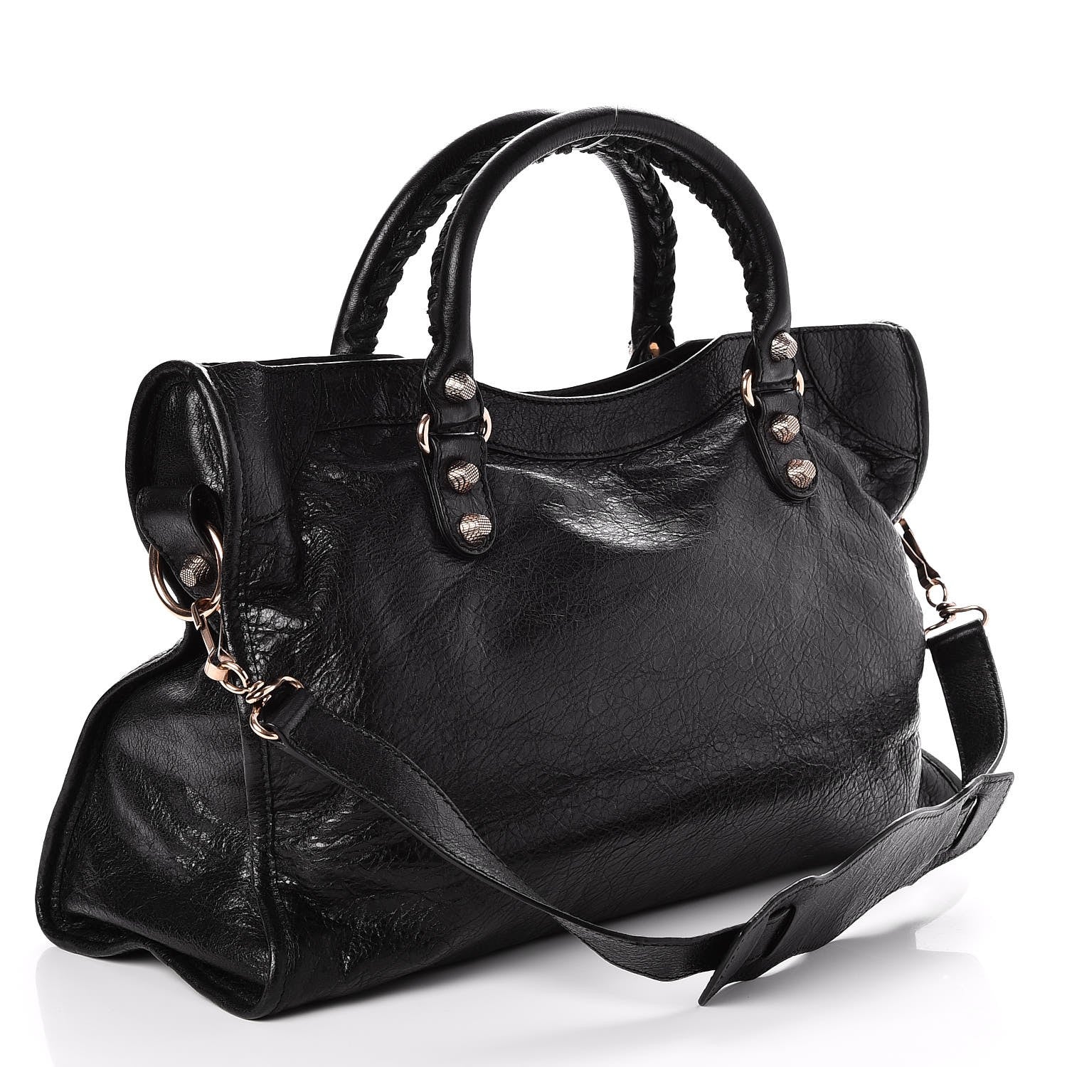 Balenciaga Agneau Giant 12 Rose Gold Hardware City Black 3 of 7
