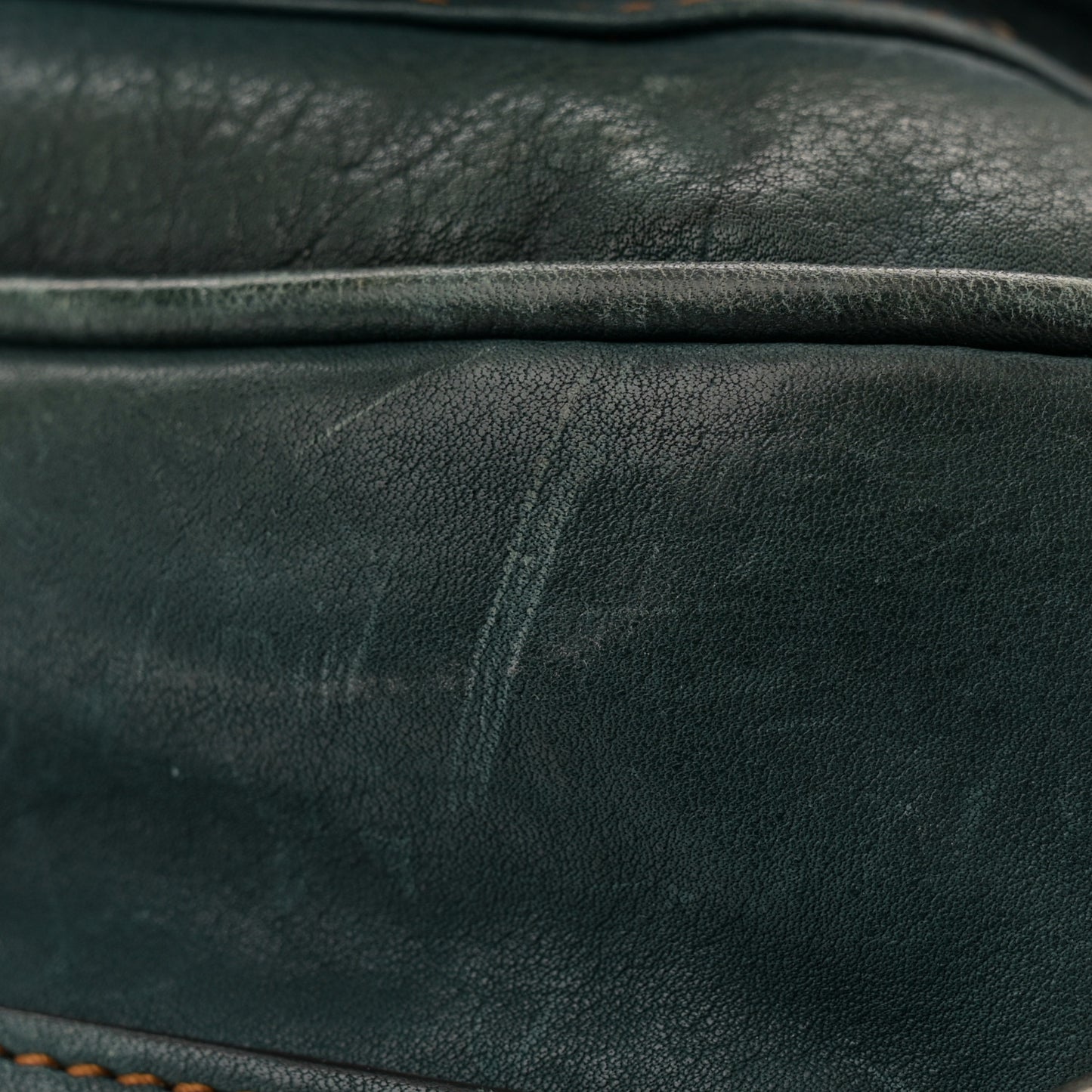 Calfskin Large Gaucho Double Saddle Bag Dark Blue