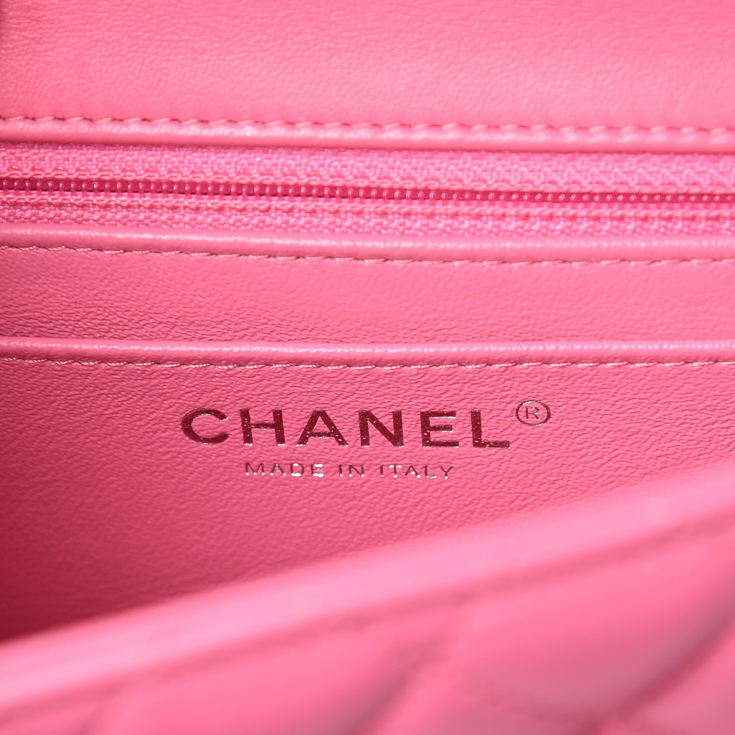 Chanel Lambskin Quilted Mini Square Flap Pink 6 of 10