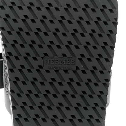 Hermes Calfskin Womens Chypre Sandals 35 Black 6 of 9