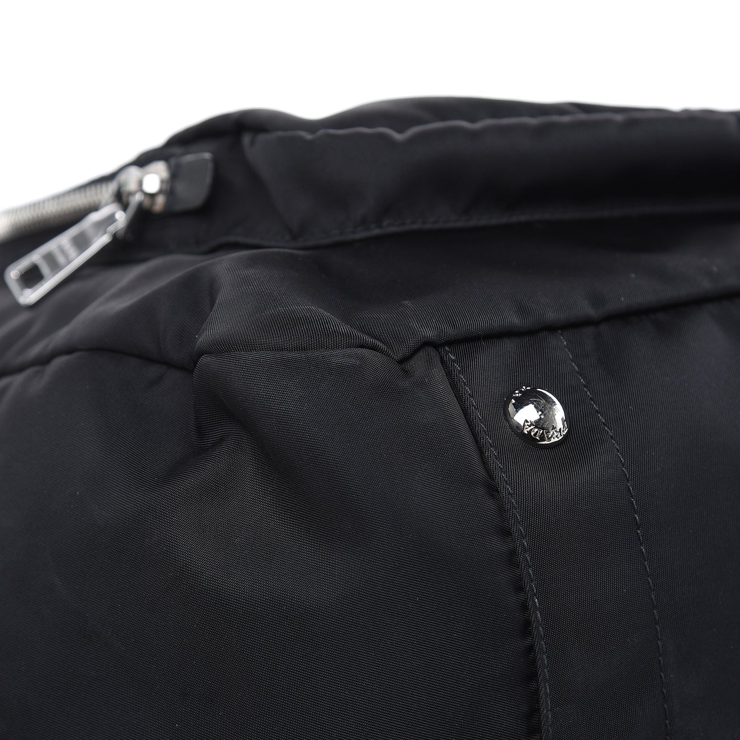 Tessuto Nylon Vela Diaper Bag Black