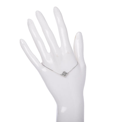 Van Cleef & Arpels 18K White Gold Diamond Sweet Alhambra Bracelet 2 of 7