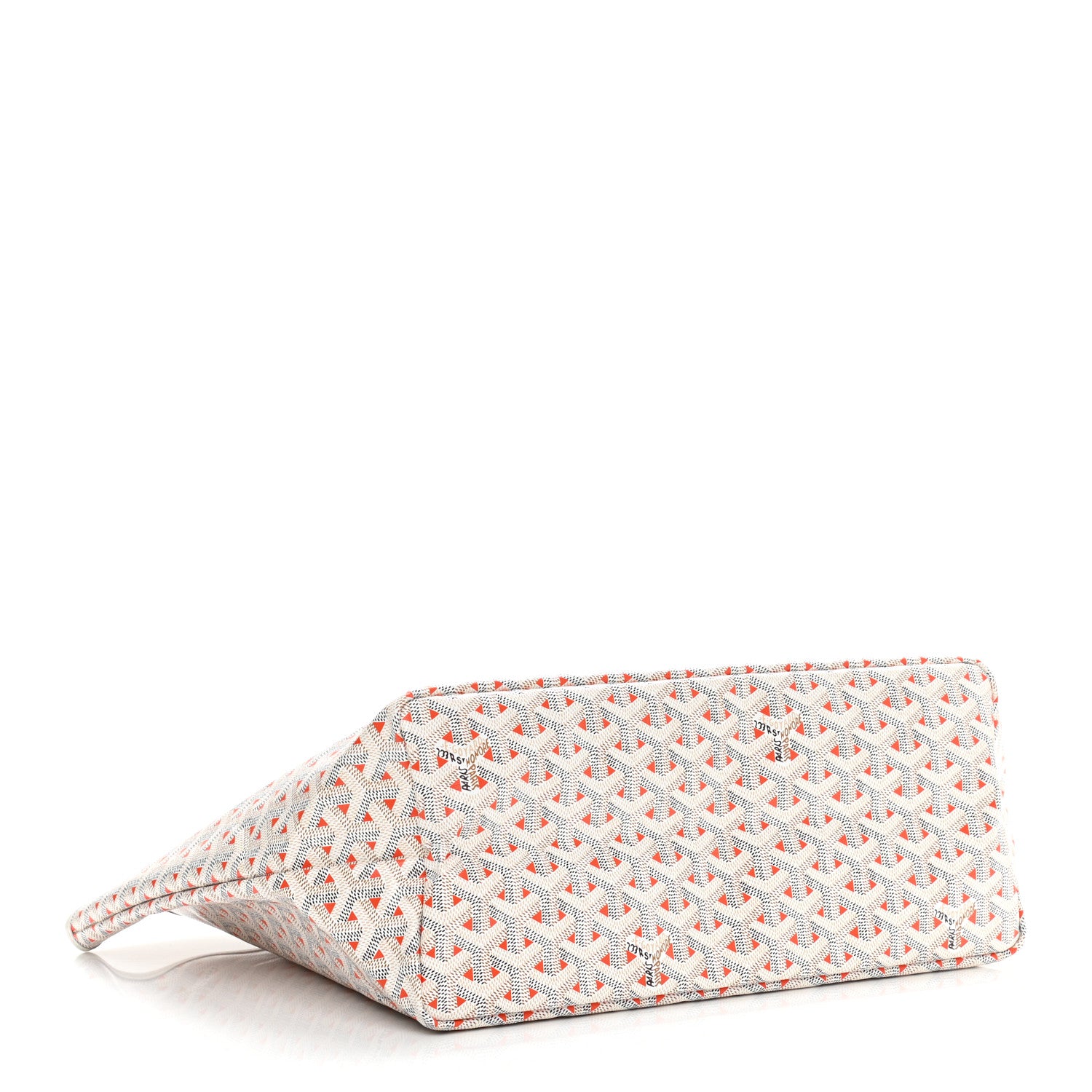 Goyard Goyardine Saint Louis Claire Voie PM White Orange 4 of 10