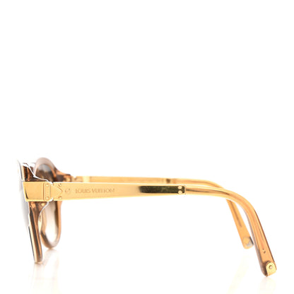 Louis Vuitton Petit Soupcon Cat Eye Sunglasses Z0487W Brown 3 of 8