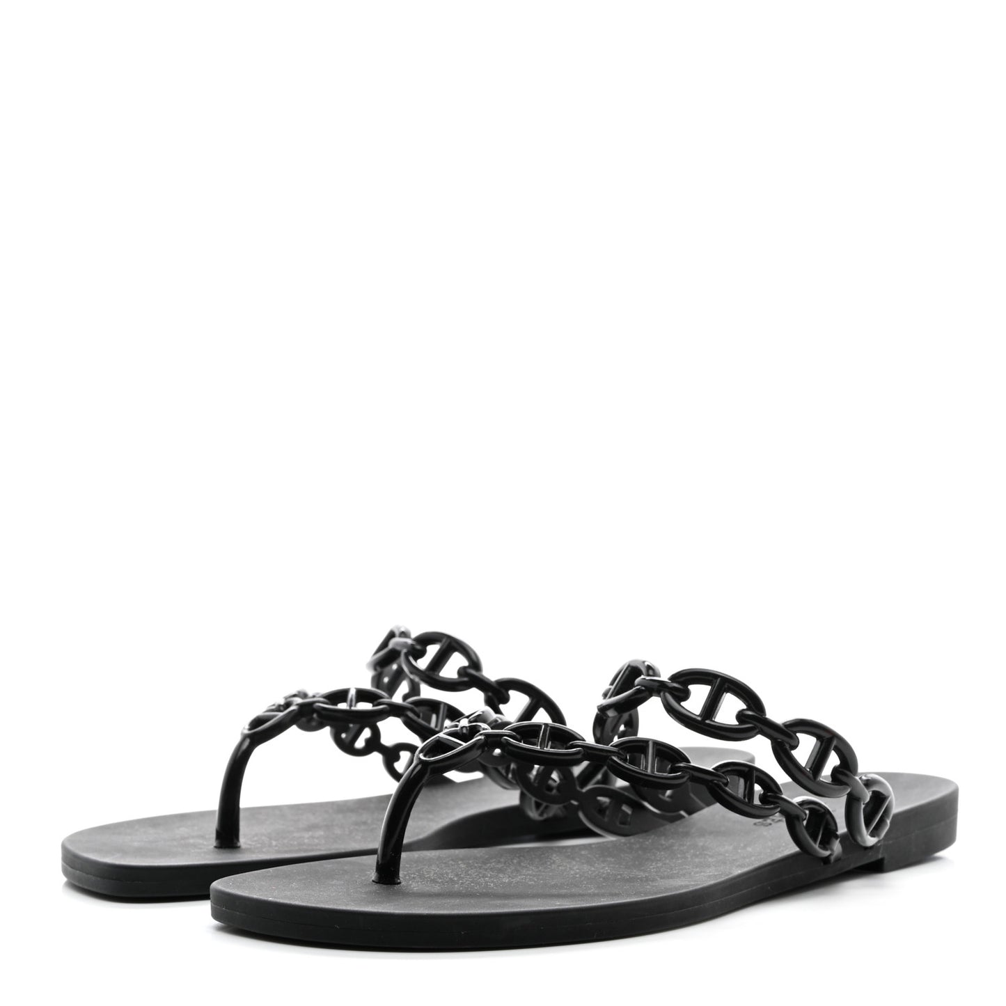 Rubber Chaine d'Ancre Island Sandals 35 Black