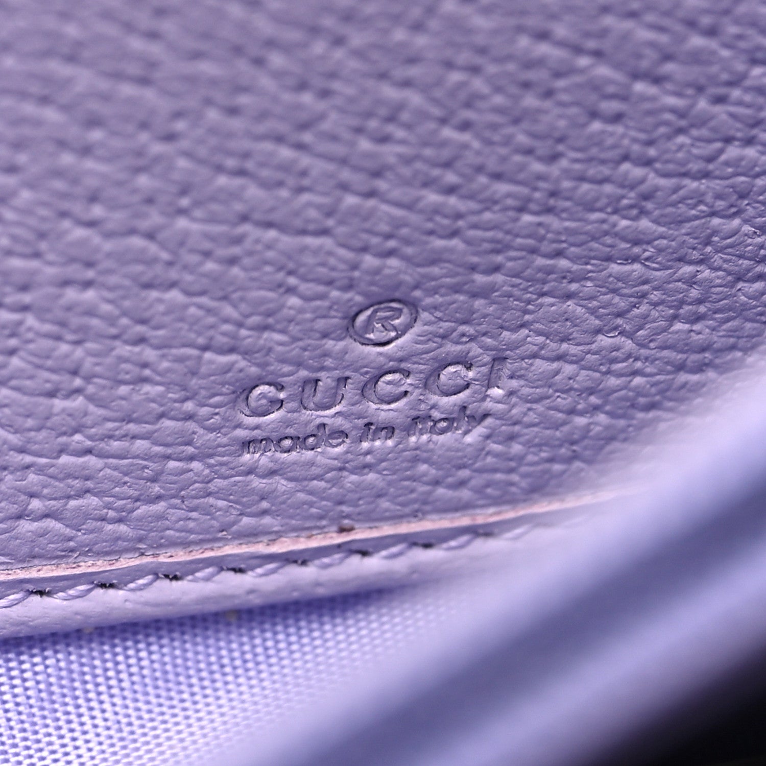 Gucci Monogram Jumbo GG Textured Dollar Calfskin Ophidia Continental Wallet On Chain Beige Lapis 7 of 11