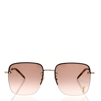 Saint Laurent Metal SL 312 M Sunglasses Gold 2 of 8
