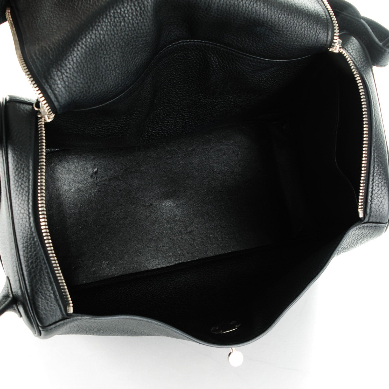 Hermes Taurillon Clemence Lindy 34 Black 5 of 10