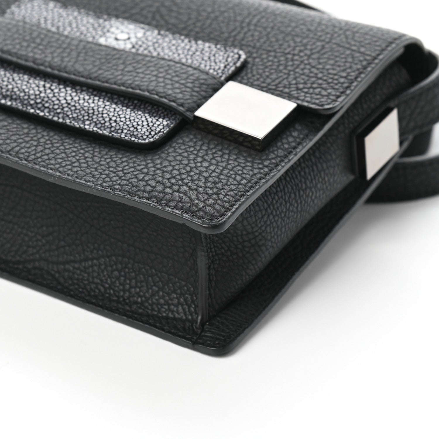 Delvaux Taurillon Stingray Mini Madame Crossbody Black 9 of 9