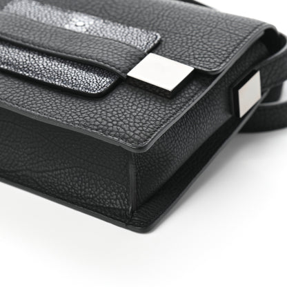 Delvaux Taurillon Stingray Mini Madame Crossbody Black 9 of 9