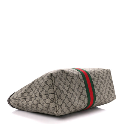 Gucci GG Supreme Monogram Medium Ophidia Shopping Tote Brown 4 of 11