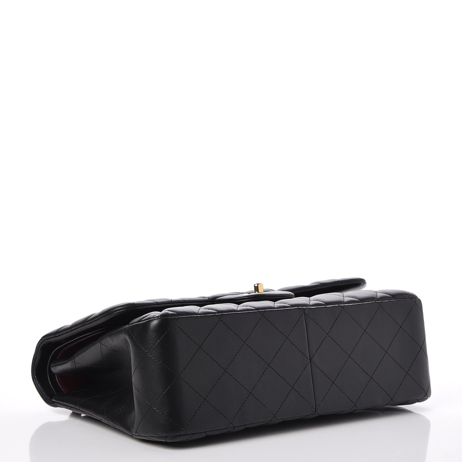 Chanel Lambskin Quilted Jumbo Double Flap Black 4 of 7