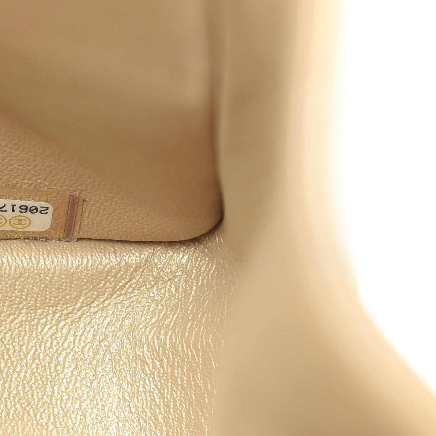 Pearly Caviar Quilted Jumbo Double Flap Gold