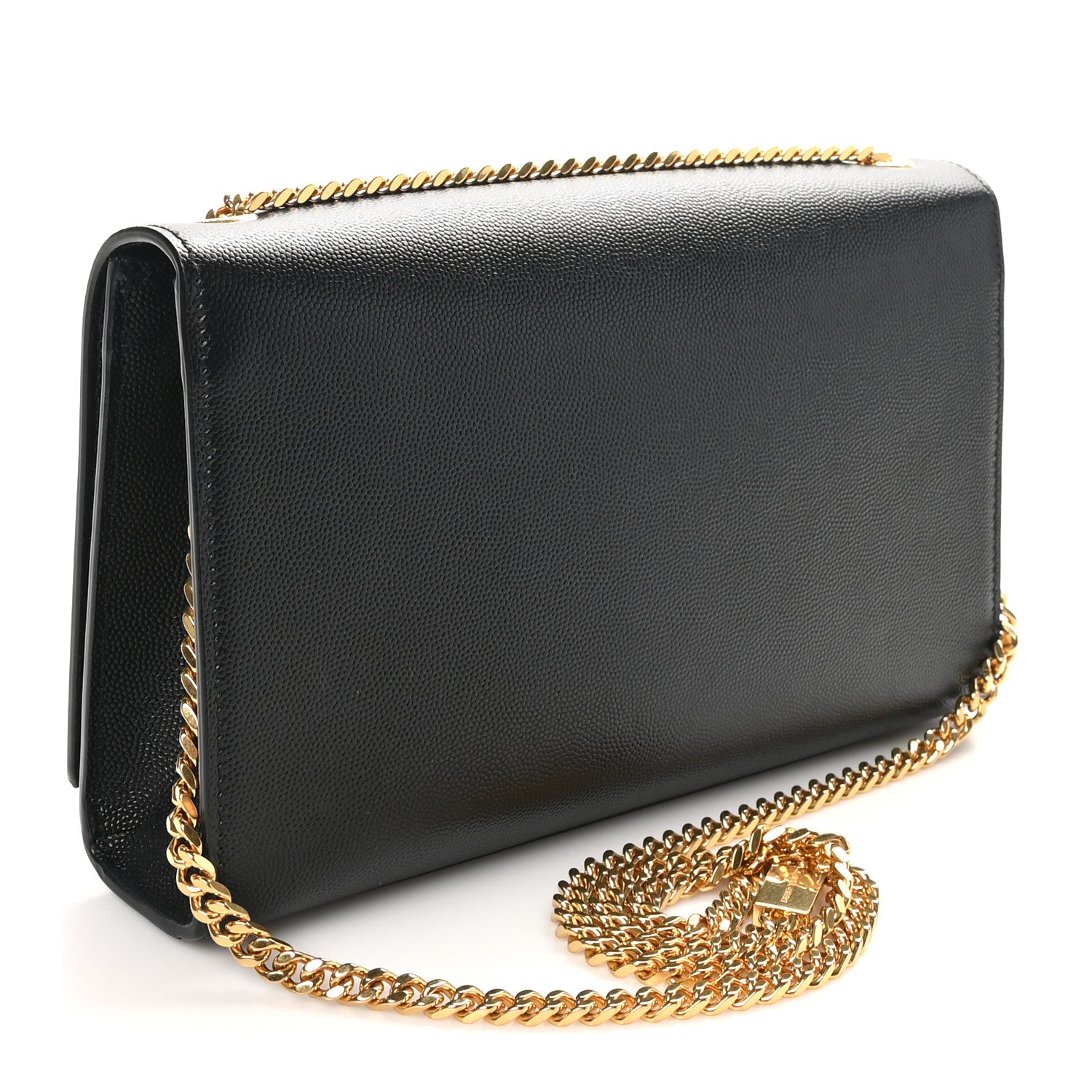 Saint Laurent Grain De Poudre Medium Classic Monogram Kate Tassel Satchel Black 3 of 10