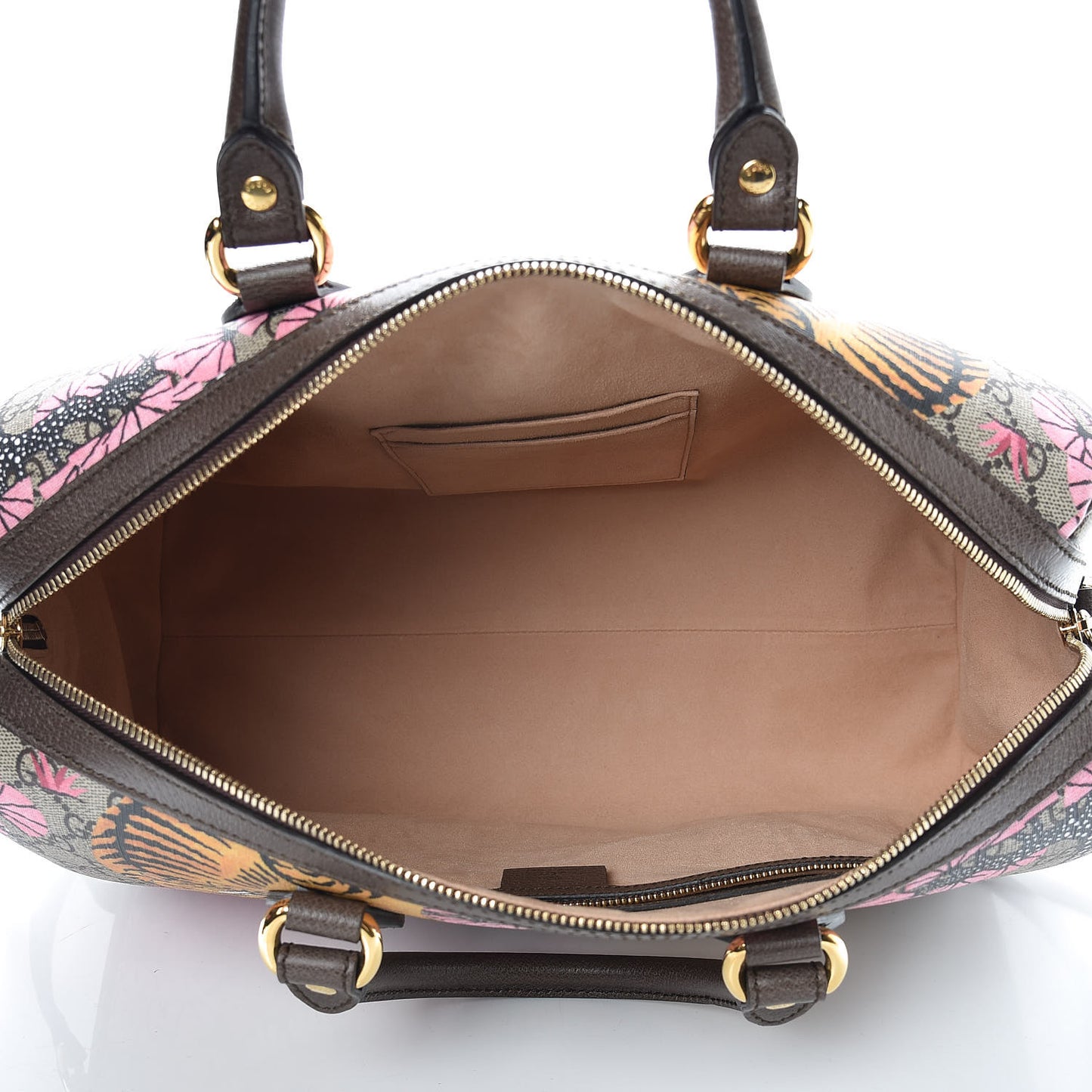 GG Supreme Monogram Bengal Medium Boston Beige PInk