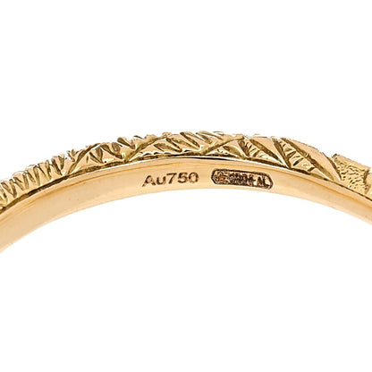 Gucci 18K Yellow Gold Turquoise Ouroboros Snake Ring 49 4.75 5 of 6