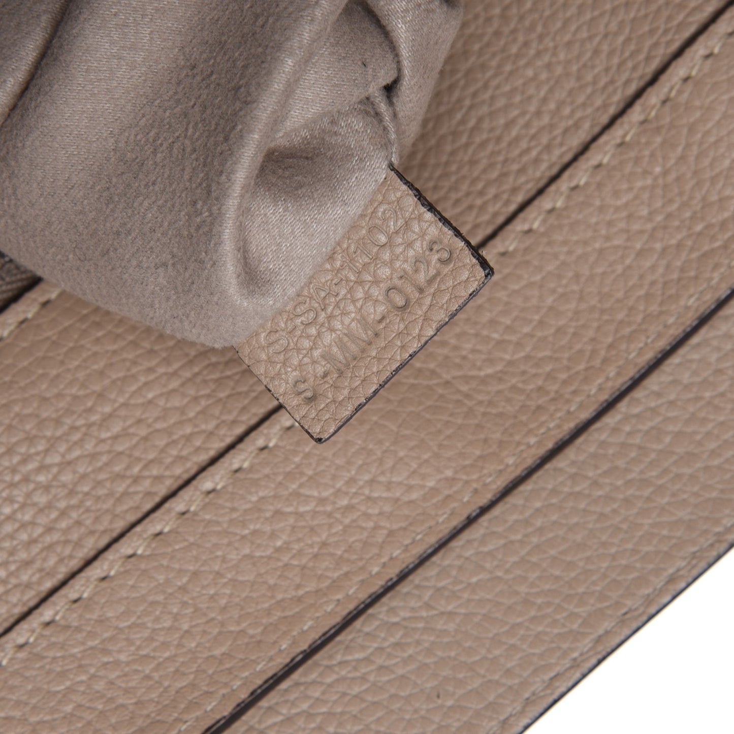 Drummed Calfskin Mini Luggage Dune