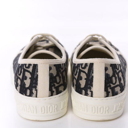 Christian Dior Canvas Oblique Walk'N'Dior Low Top Sneakers 39.5 Deep Blue 6 of 10