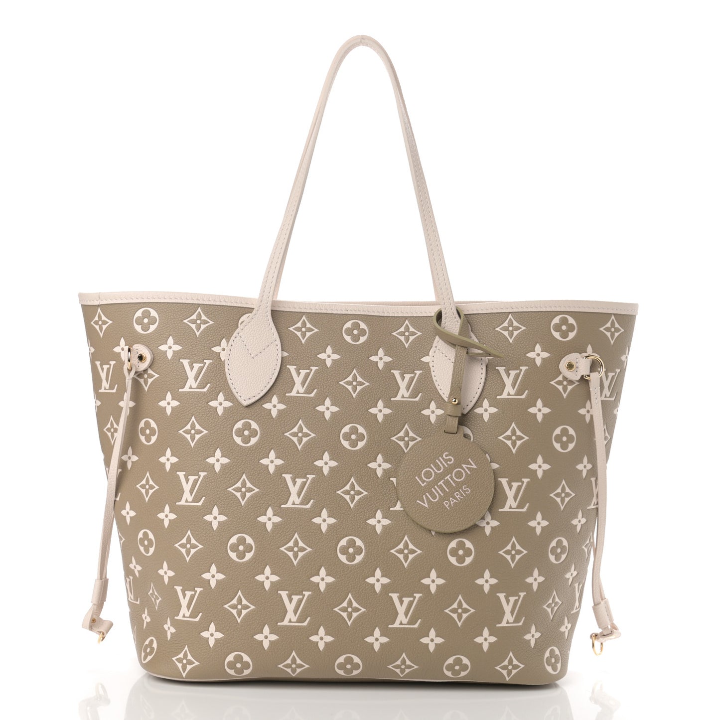 Empreinte Monogram Spring In The City Neverfull MM Kaki Beige Cream
