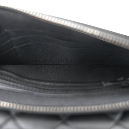 Chanel Lambskin Quilted Flap Phone Holder With Chain So Black 6 of 12