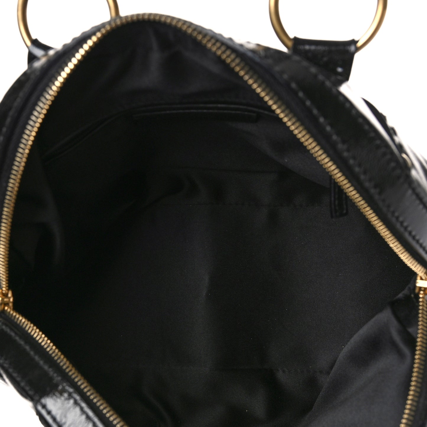 Textured Patent Calfskin Medium Muse Black