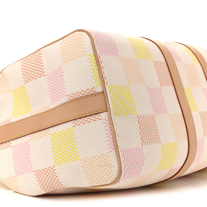 Louis Vuitton Calfskin Damier Keepall Bandouliere 45 Peach 7 of 10