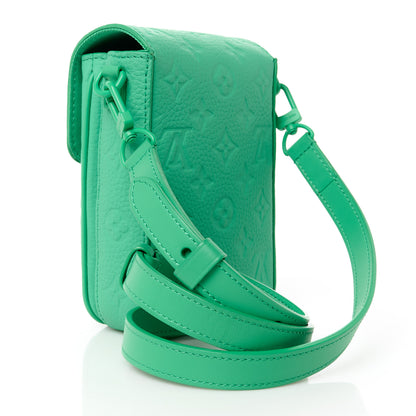 Louis Vuitton Taurillon Monogram S Lock Wearable Wallet Minty Green 3 of 10