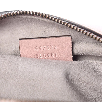 Gucci Calfskin Matelasse Small GG Marmont Chain Shoulder Bag Perfect Pink 7 of 10