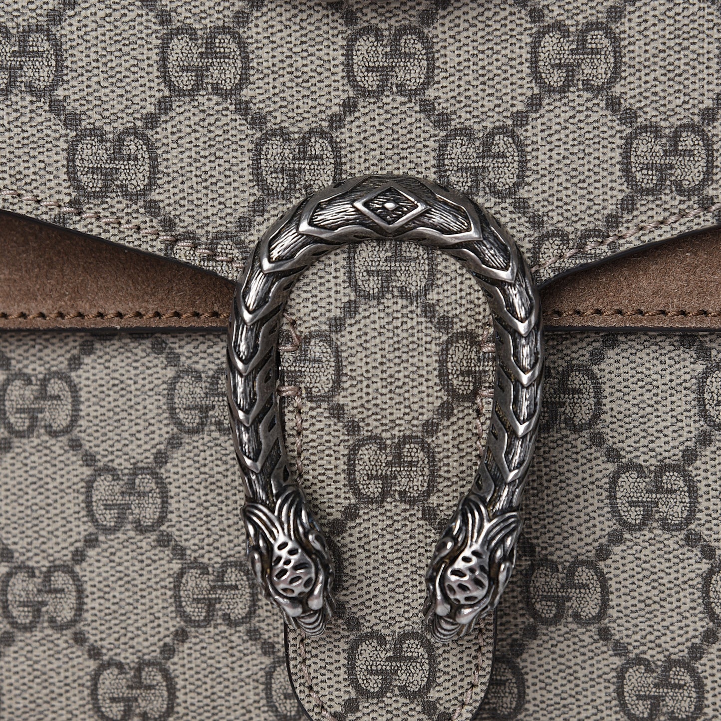 GG Supreme Monogram Mini Dionysus Shoulder Bag Taupe