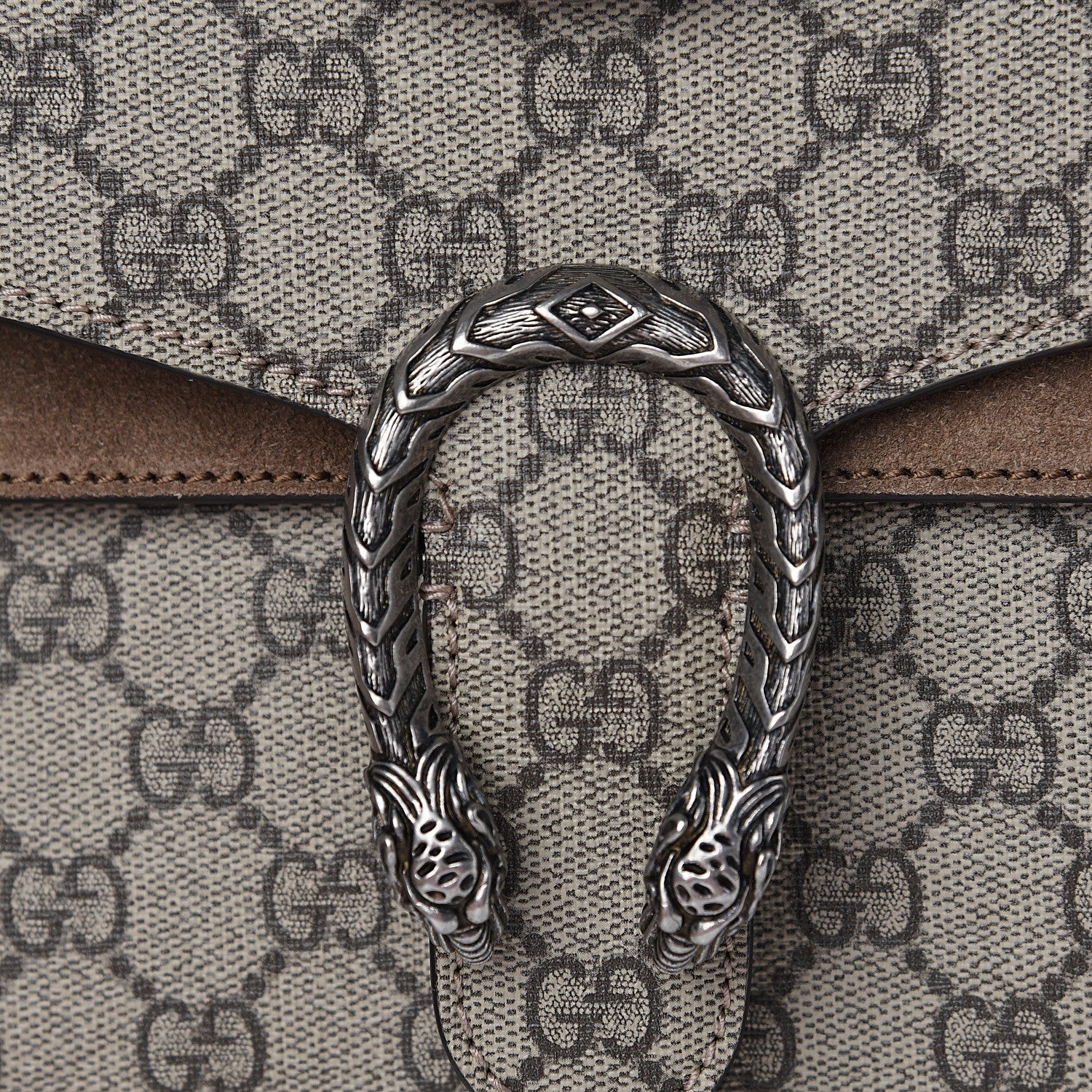 Gucci GG Supreme Monogram Mini Dionysus Shoulder Bag Taupe 7 of 7