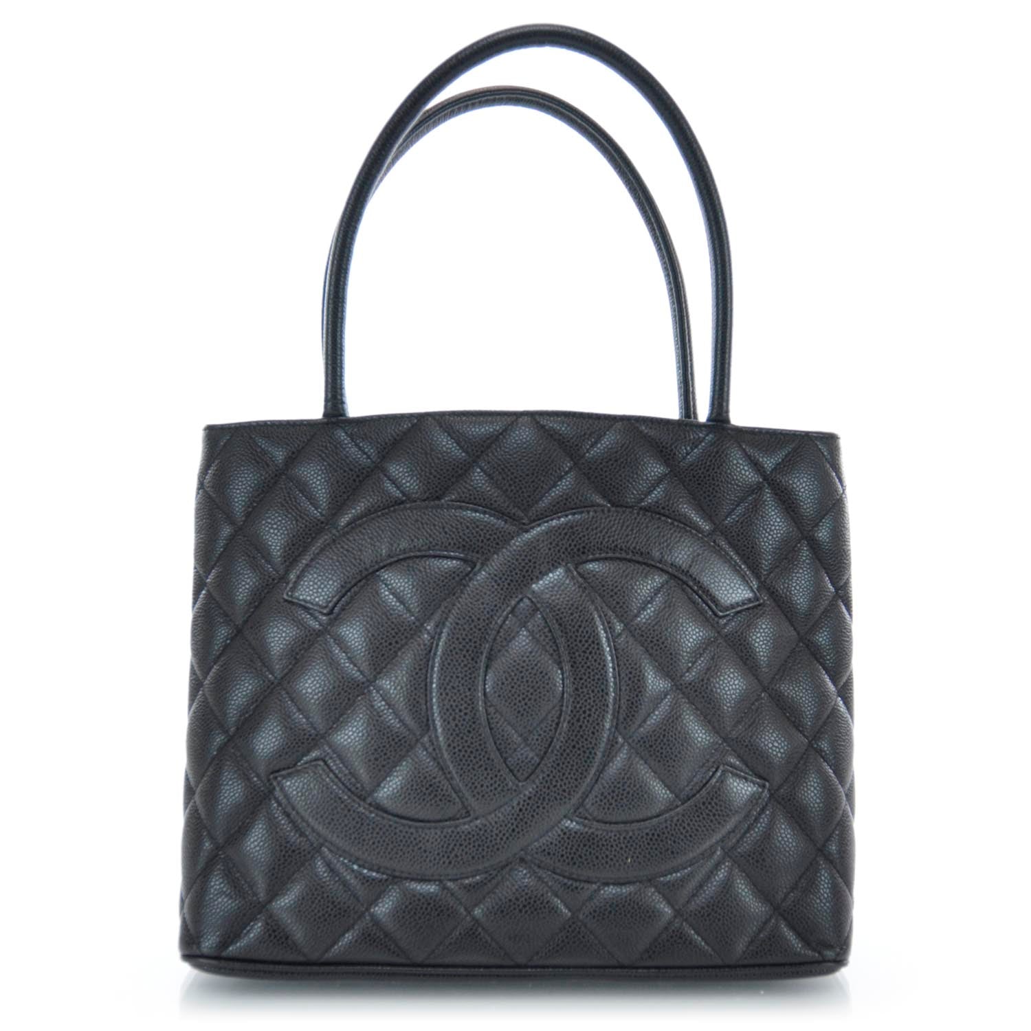 Chanel Caviar Quilted Medallion Tote Black 1 of 8