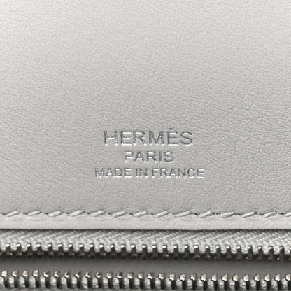 Hermes Toile H Swift Kelly Sellier 25 Ecru Bleu Glacier 6 of 11
