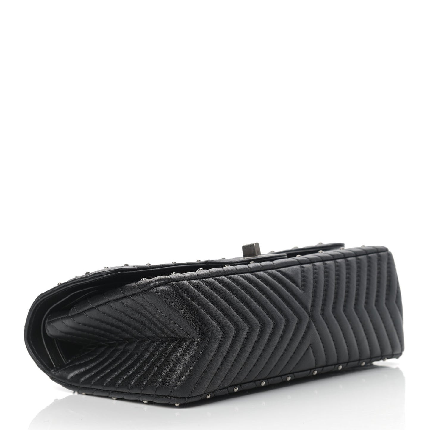 Sheepskin Chevron Quilted Studded 2.55 Reissue 225 Flap Black