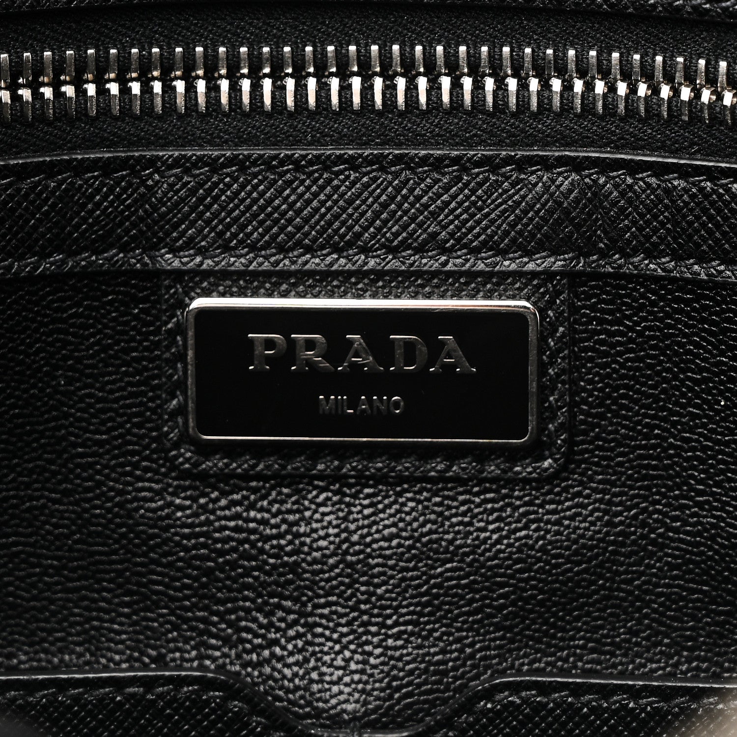 Prada Saffiano Travel Briefcase Black 6 of 9
