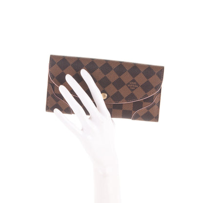 Louis Vuitton Damier Ebene Caissa Wallet Rose Ballerine 2 of 7
