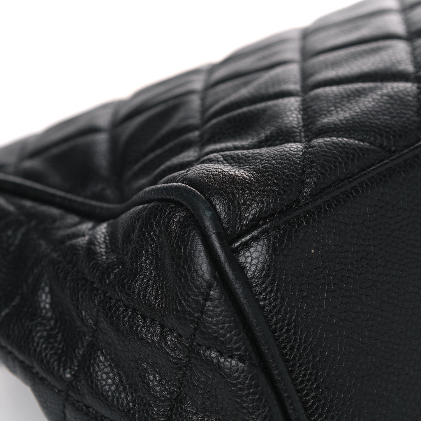Caviar Quilted Timeless Accordion Flap Black
