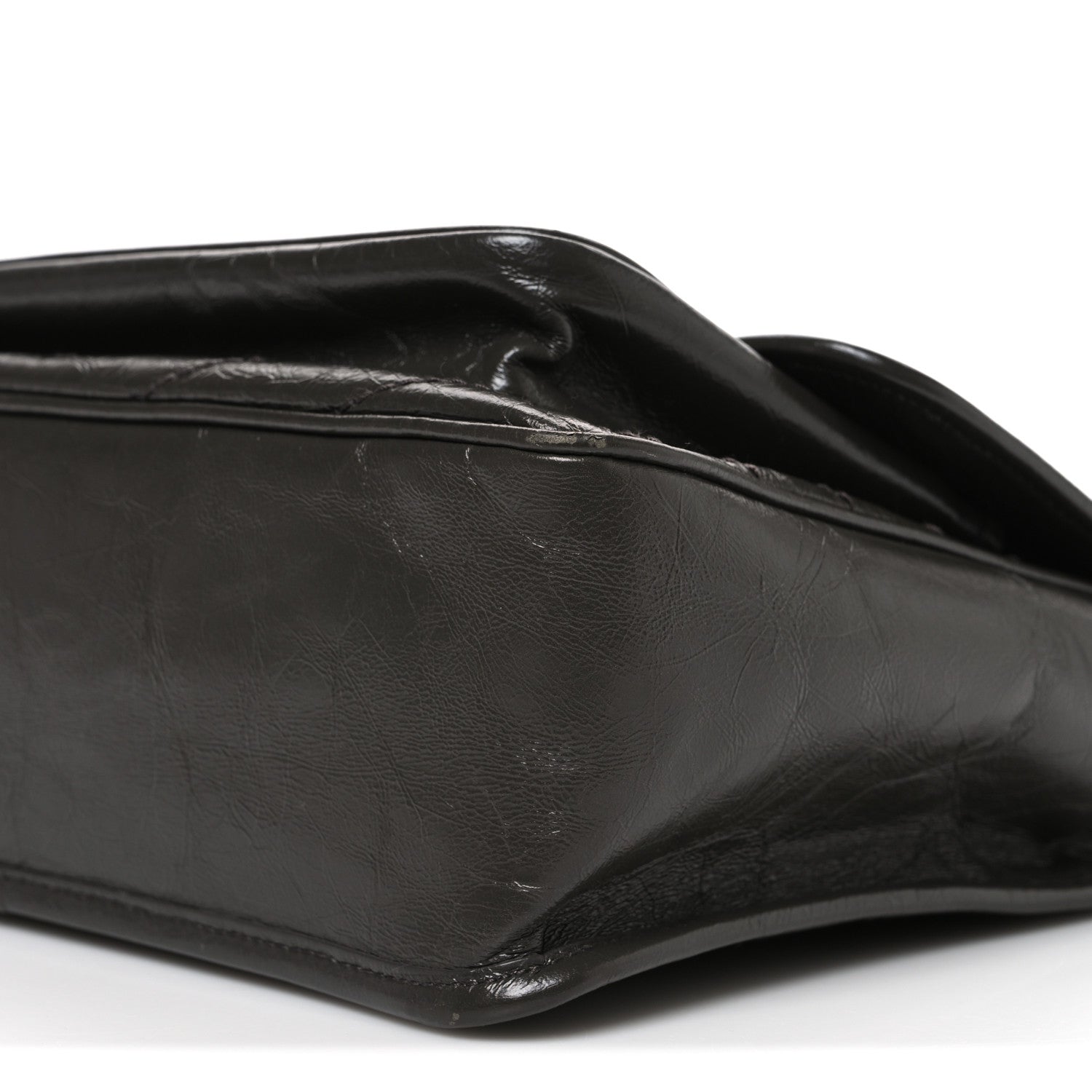 Saint Laurent Crinkled Calfskin Matelasse Monogram Medium Niki Chain Satchel Storm 10 of 12