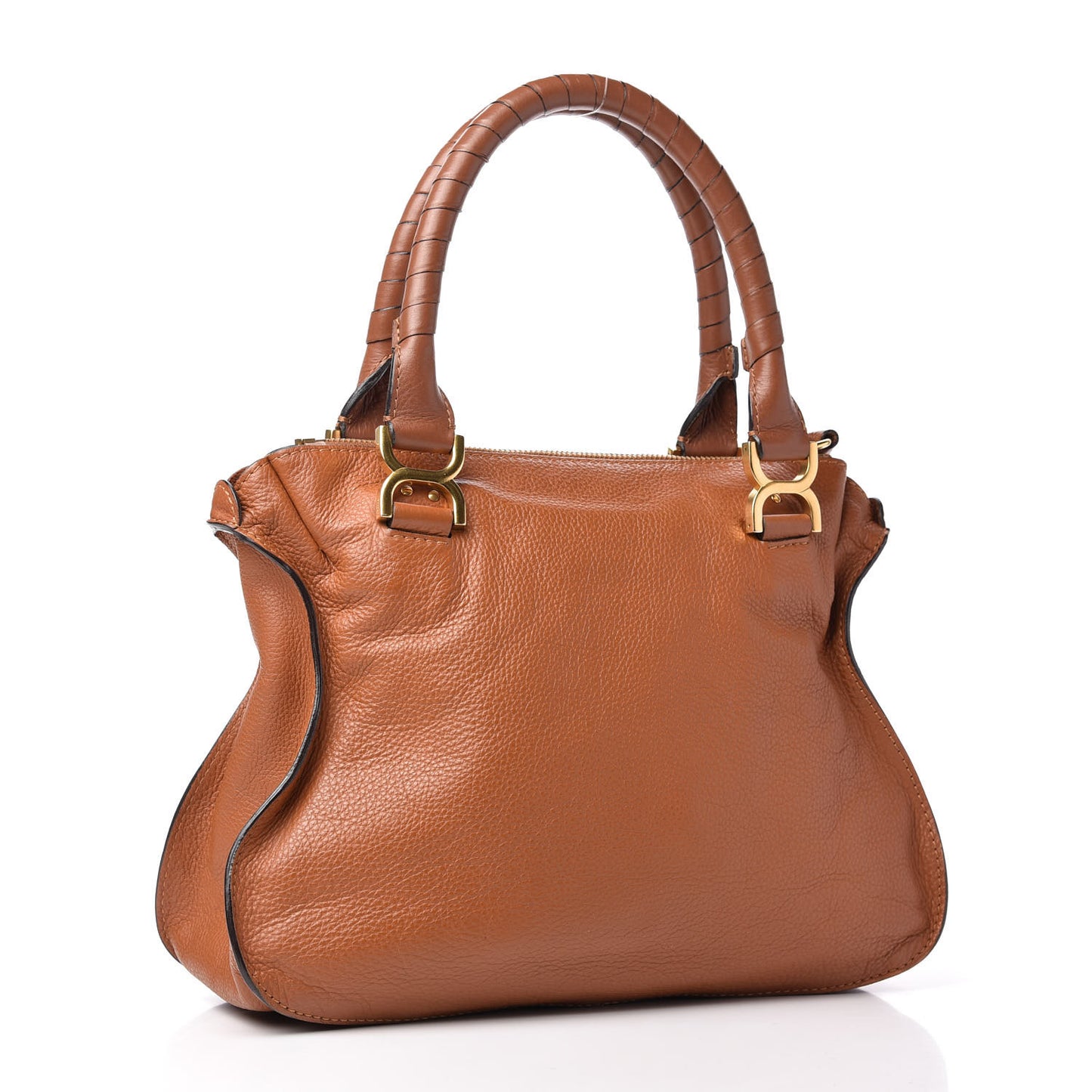 Calfskin Medium Marcie Satchel Tan